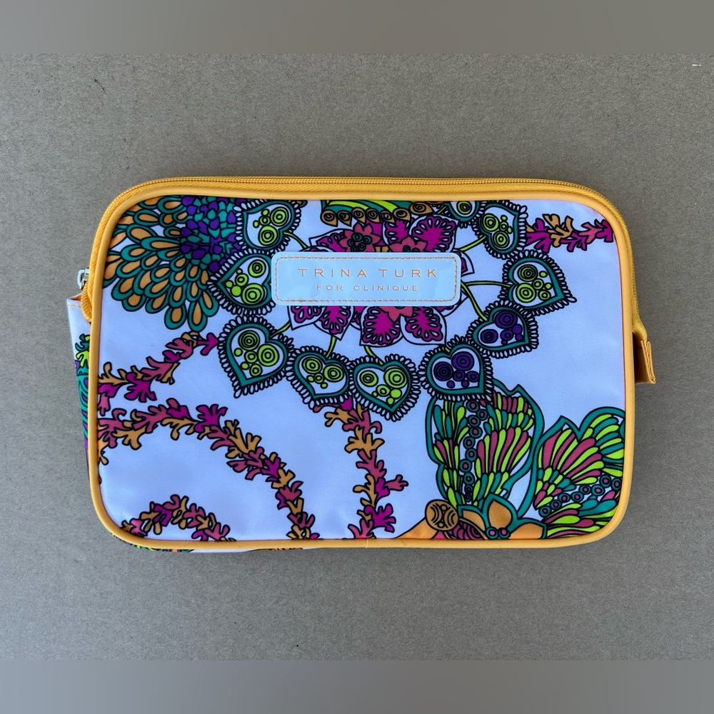 TRINA TURK X Clinique Pouch/ Case/ MakeUp Pouch/ Toiletry Bag